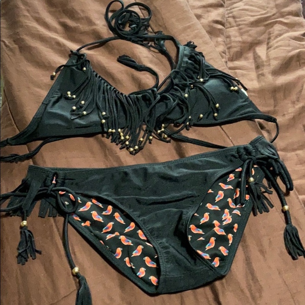 Women’s Fringed Bikini. EUC!